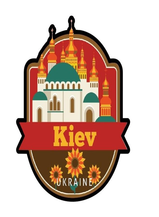 Skywalk Souvenir Kiev Ukraine Wooden Fridge Magnet (Multicolor) M-702